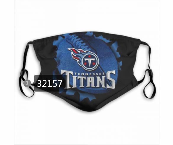 NFL 2020 Tennessee Titans #12 Dust mask with filter-0